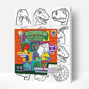 Dinosaur Pop Art Paint By Numbers