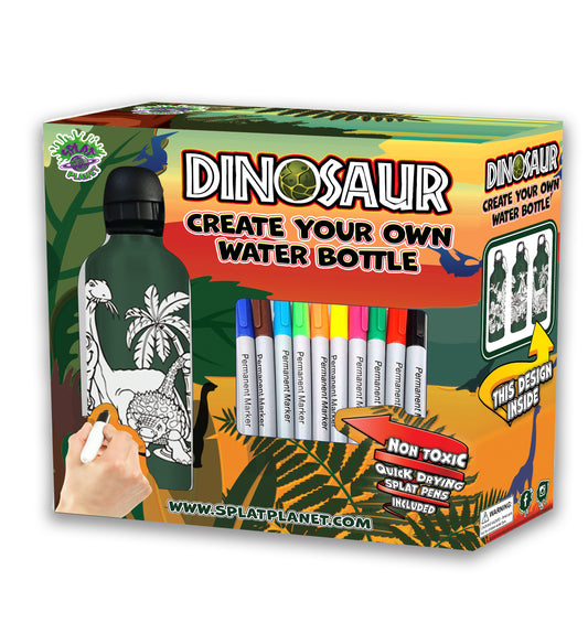 Create Your Own Water Bottle Set - Dinosaur