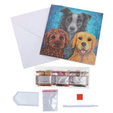 Crystal Art Card Kit - Dogs