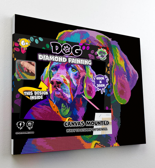 Dog Diamond Painting Art Kit Splat Planet