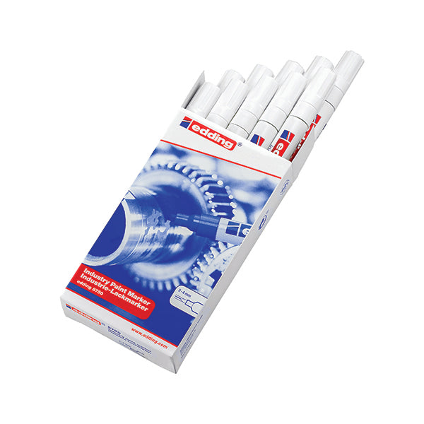 Edding 8750 Industry Paint Marker Bullet Tip White 4-8750049