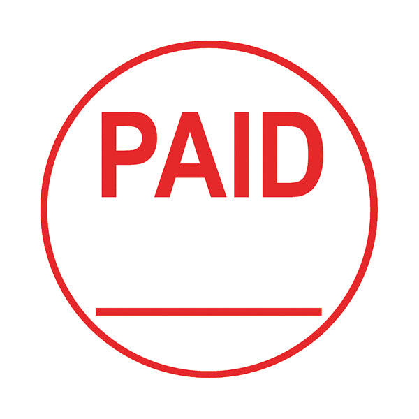 COLOP EOS R17 PAID Pre-Inked Circular Stamp C109531PAI