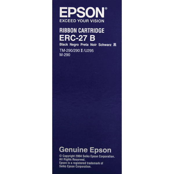 Epson ERC27B Ribbon Cartridge For TM-U290/II TM-U295 M-290 Black C43S015366