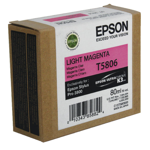Epson T5806 Ink Cartridge Light Magenta C13T580600