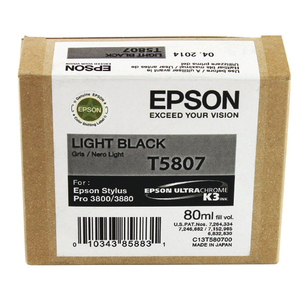 Epson T5807 Ink Cartridge Light Black C13T580700