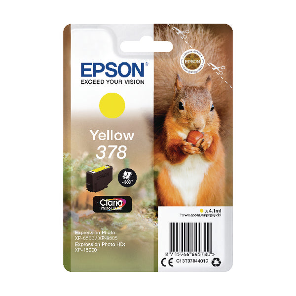 Epson 378 Ink Cart Photo Hd Yellow