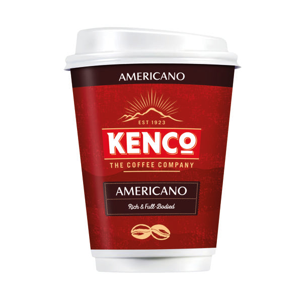 Kenco Americano Rich Black Coffee 2Go Cups (Pack of 8) MZ975143