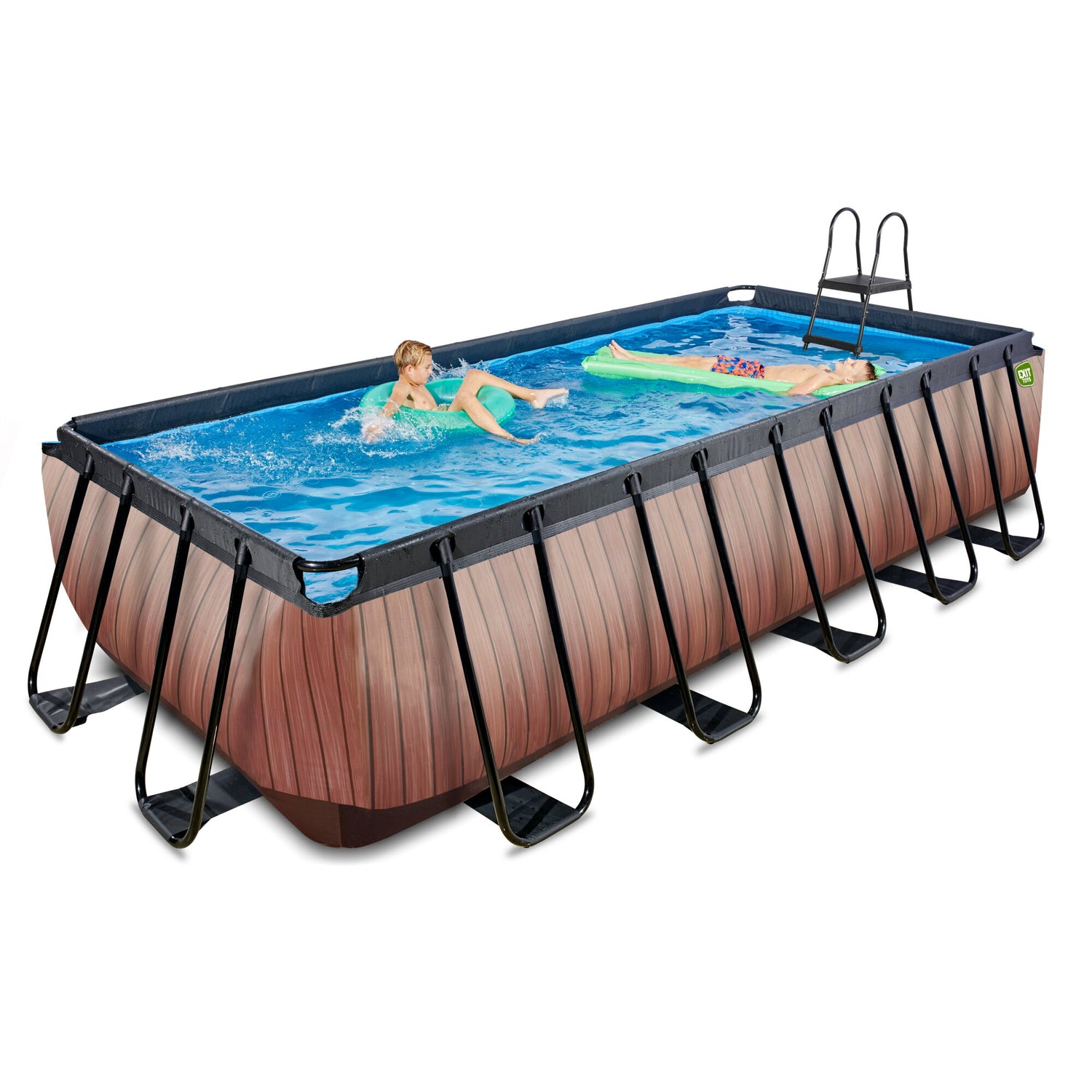 EXIT Frame Brown Pool - 5.4x2.5x1.22m (12V SAND FILTER)