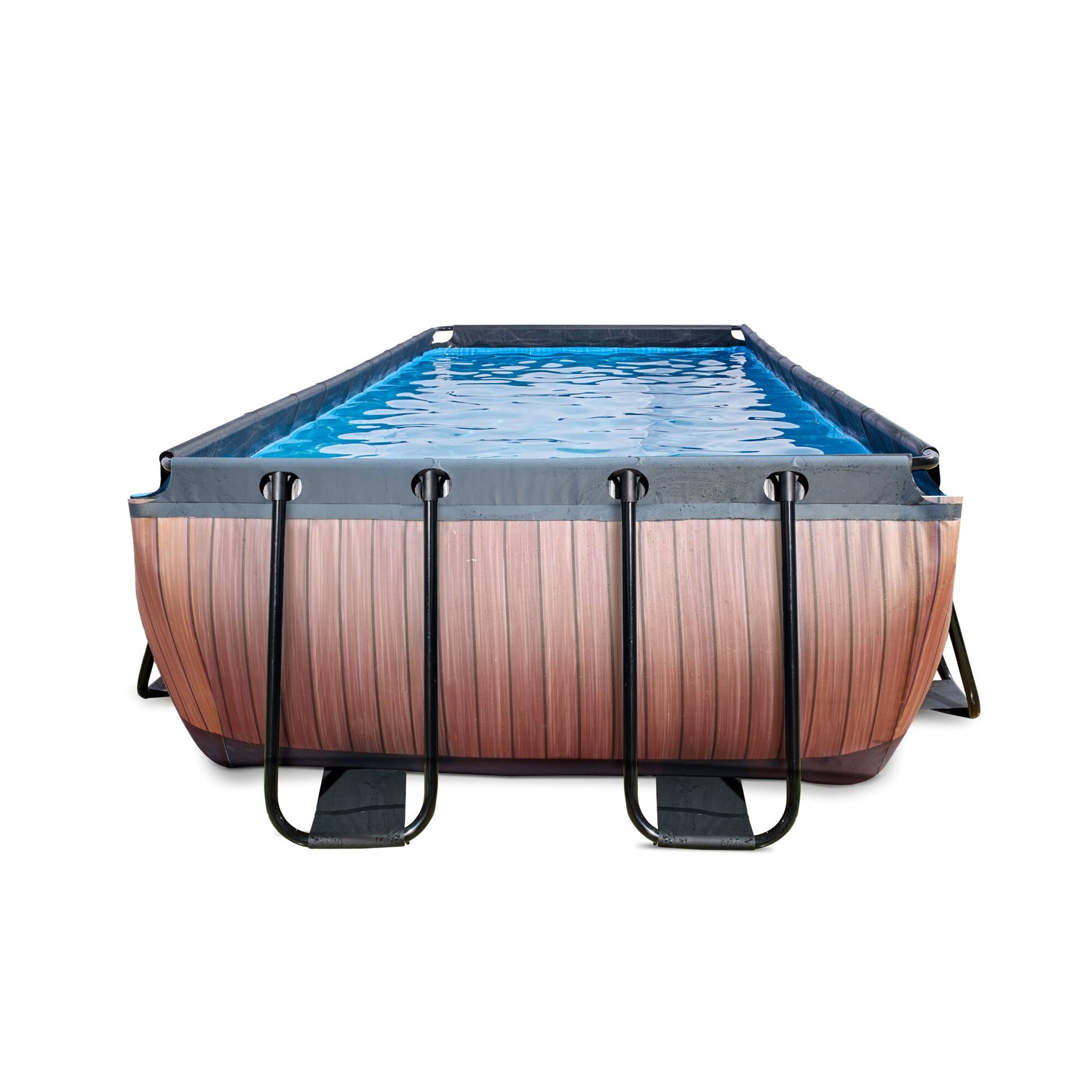 EXIT Brown Wood Frame Pool 4x2x1m  no cover