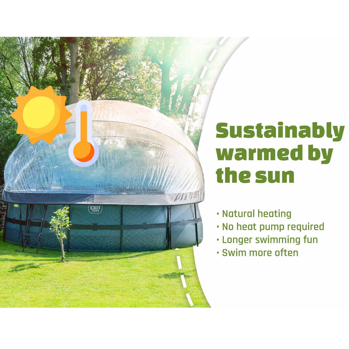 EXIT Dome for Frame Pool - ø450cm Sustainable