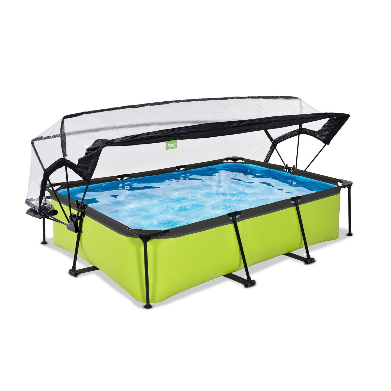 EXIT Lime Rectangular Frame Pool and cover - Shallow