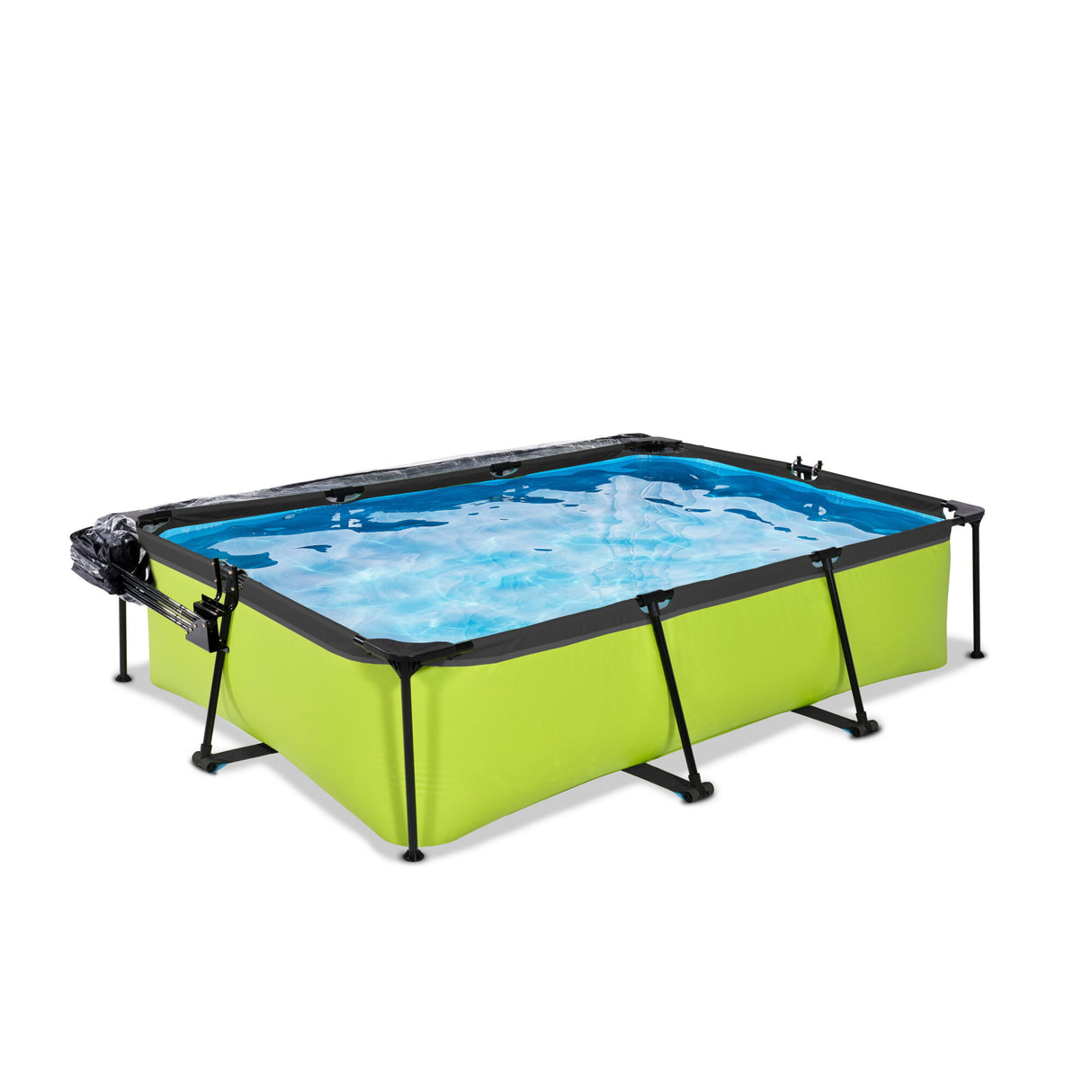 EXIT Lime Rectangular Frame Pool and cover - Shallow