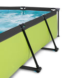 EXIT Lime Rectangular Frame Pool and cover - Shallow