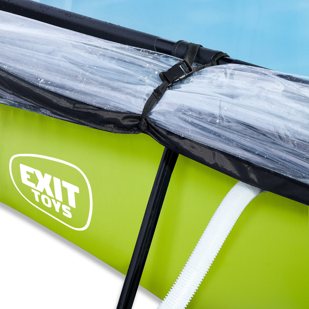EXIT Lime Rectangular Frame Pool and cover - Shallow