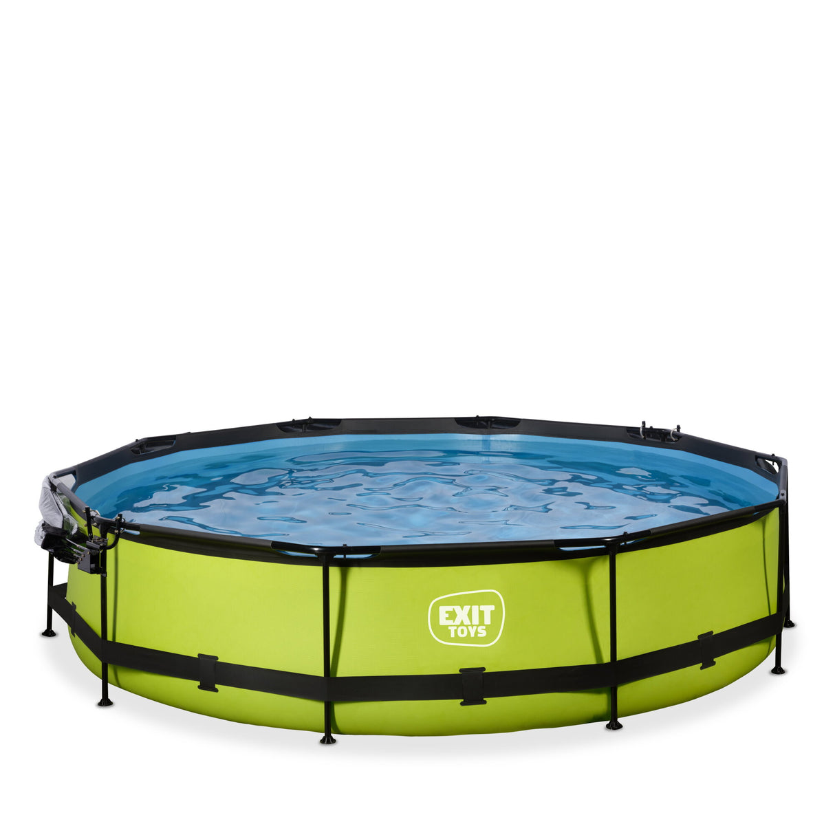 EXIT Lime Round Frame Pool with Cover 