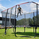 EXIT PeakPro Rectangle Trampoline Outside Action