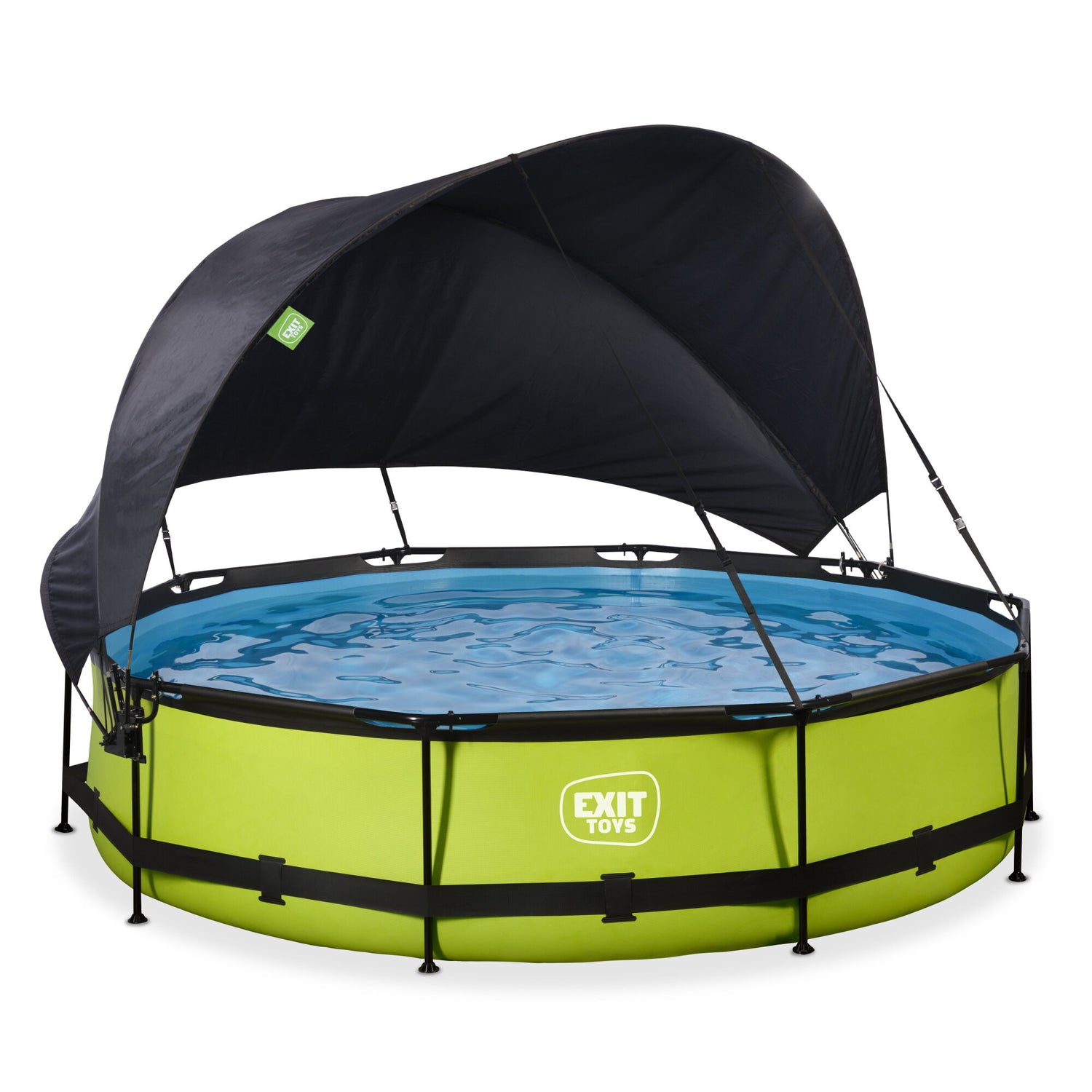 EXIT Round Lime Pool with Canopy - ø360x76cm (Sand Filter Pump)