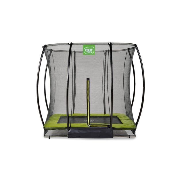 EXIT Silhouette Ground Rectangular Trampoline Lime