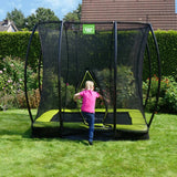 EXIT Silhouette Ground Rectangular Trampoline Lime