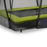 EXIT Silhouette Ground Rectangular Trampoline Lime