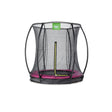 EXIT Silhouette Ground Round Trampoline with Safety Net - 6 Ft (Pink)