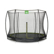 EXIT Silhouette Ground Trampoline - 14 Ft with Safety Net (Green)