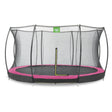 EXIT Silhouette Ground Trampoline with Safety Net - 14 Ft (Pink)