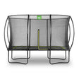 EXIT Silhouette Rectangular Trampoline with Safety Net - 8x12Ft (Black)