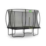 EXIT Silhouette Rectangular Trampoline with Safety Net - 8x12Ft (Black)