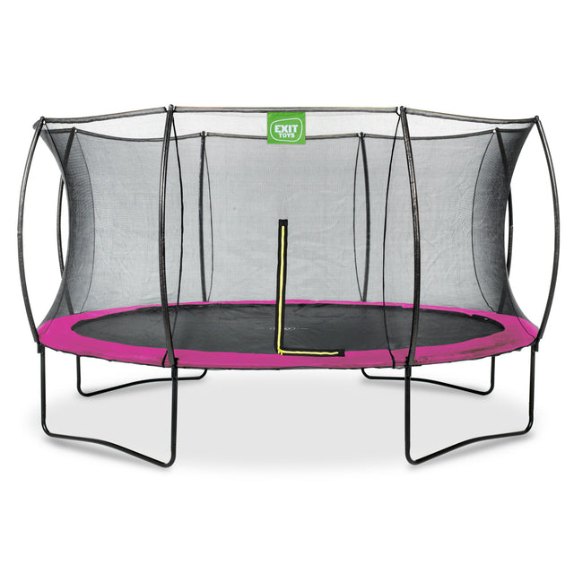 EXIT Silhouette Round Trampoline with Safety Net