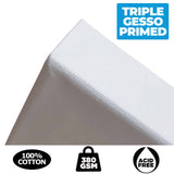 Zieler A4 Primed Canvas (Pack of 3)