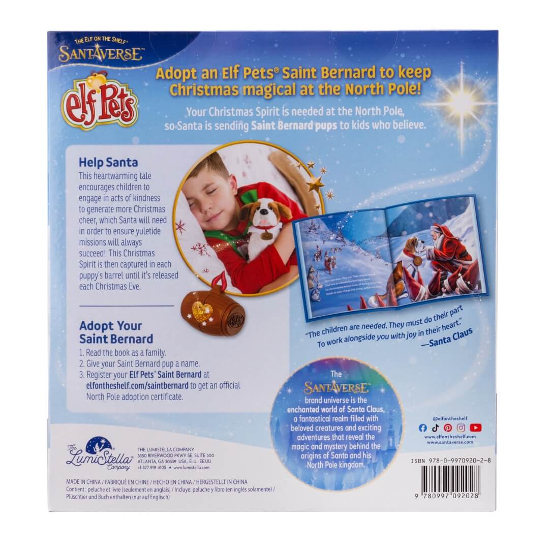 Elf on the Shelf Elf Pets: A St.Bernard Tradition