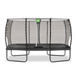 Exit Allure Classic Rectangular Trampoline with Safety Net - 8 x 14 Ft (Black)