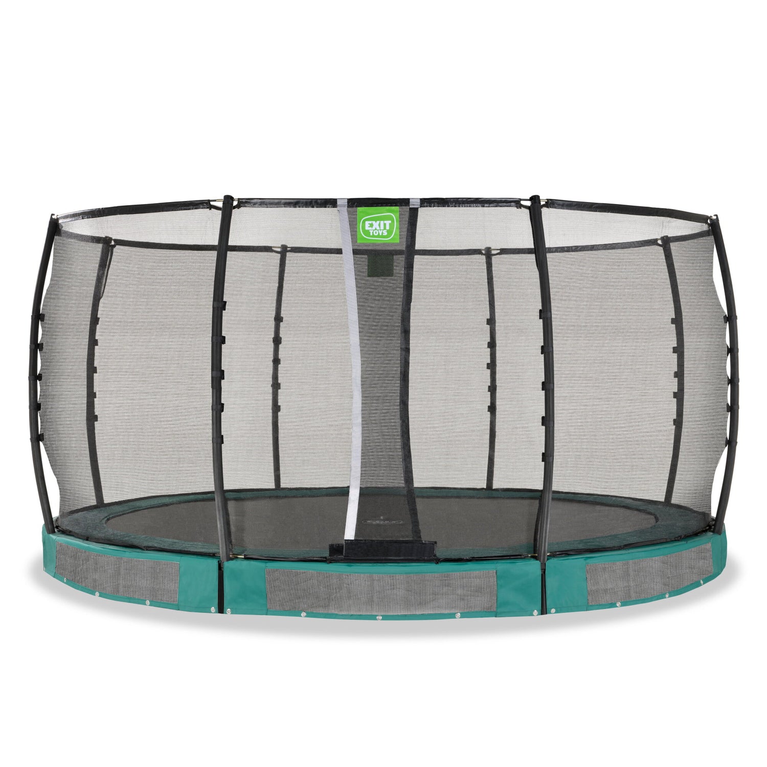 Exit Allure Premium Ground Round Trampoline - 14 Ft (Green)
