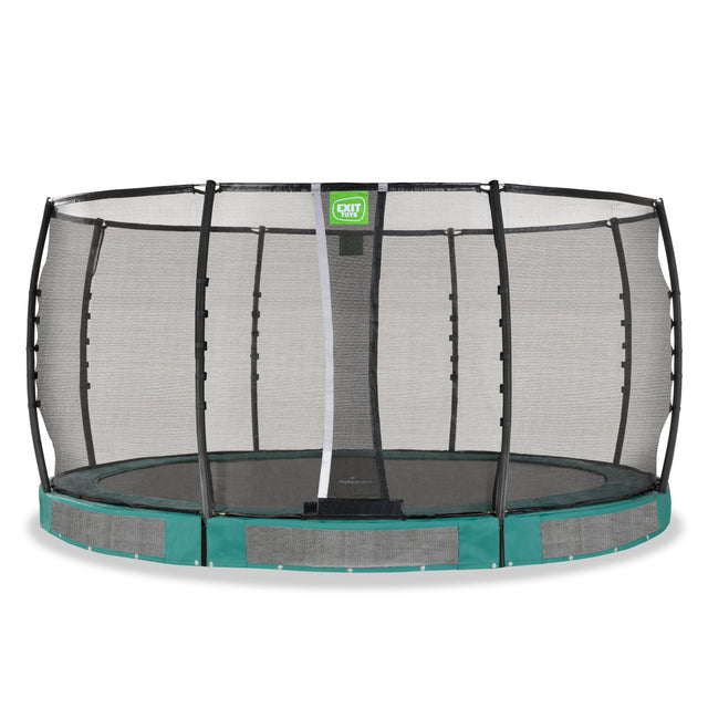 Exit Allure Premium Ground Round Trampoline - 14 Ft (Green)