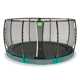 Exit Allure Premium Ground Round Trampoline - 14 Ft (Green)
