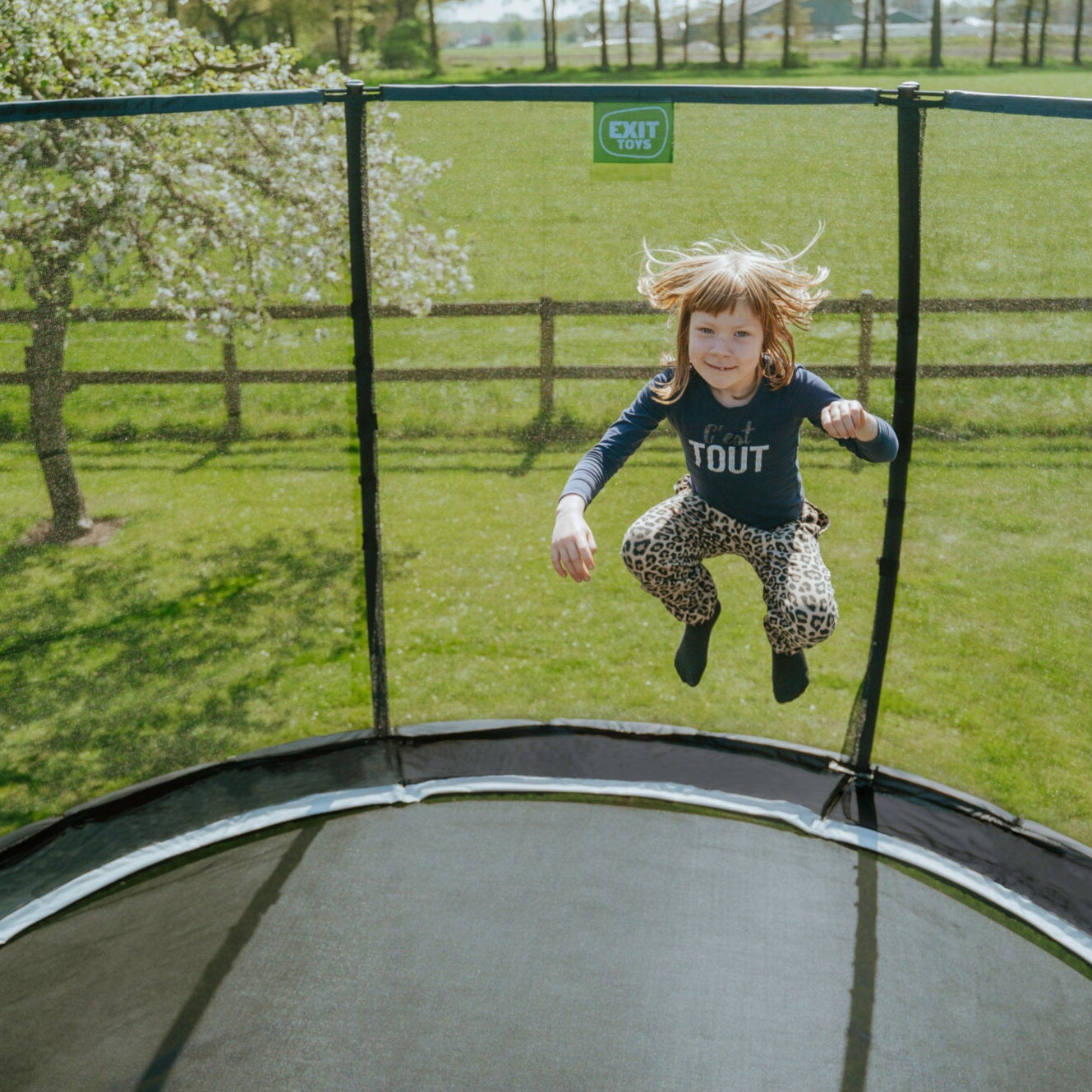 Exit Allure Premium Trampoline - Ø 14 Foot (Black)