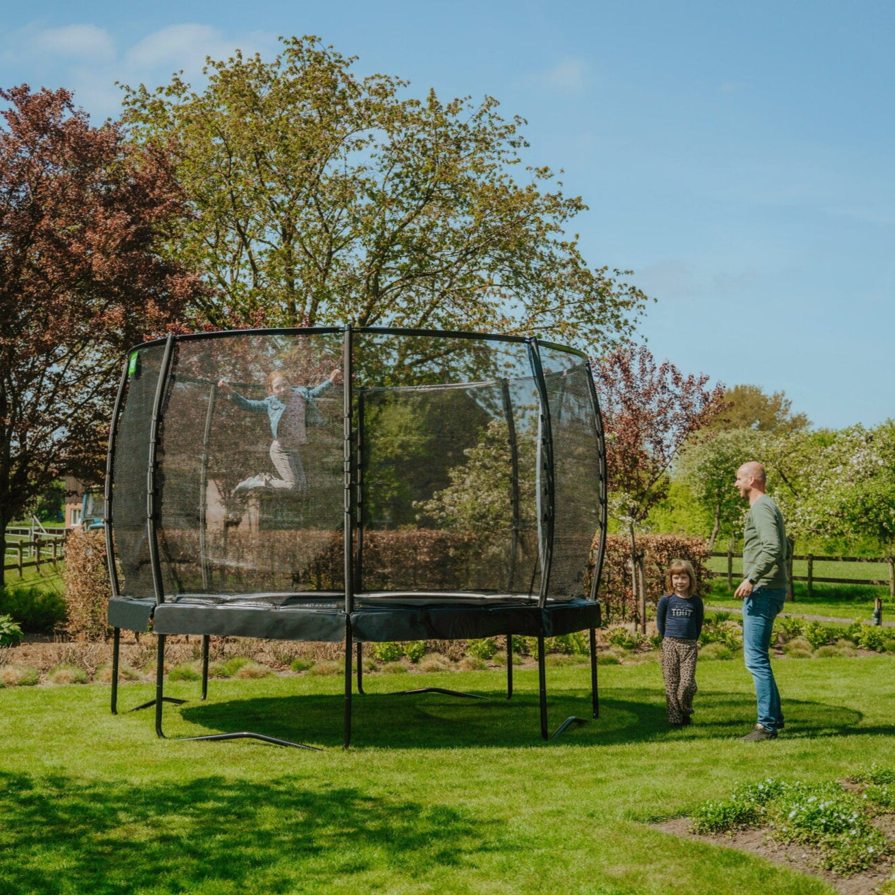 Exit Allure Premium Trampoline - Ø 14 Foot (Black)