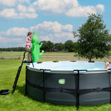 Exit Black Leather Round Pool 