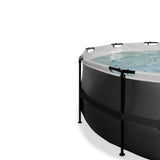 Exit Black Leather Round Pool EDGE 
