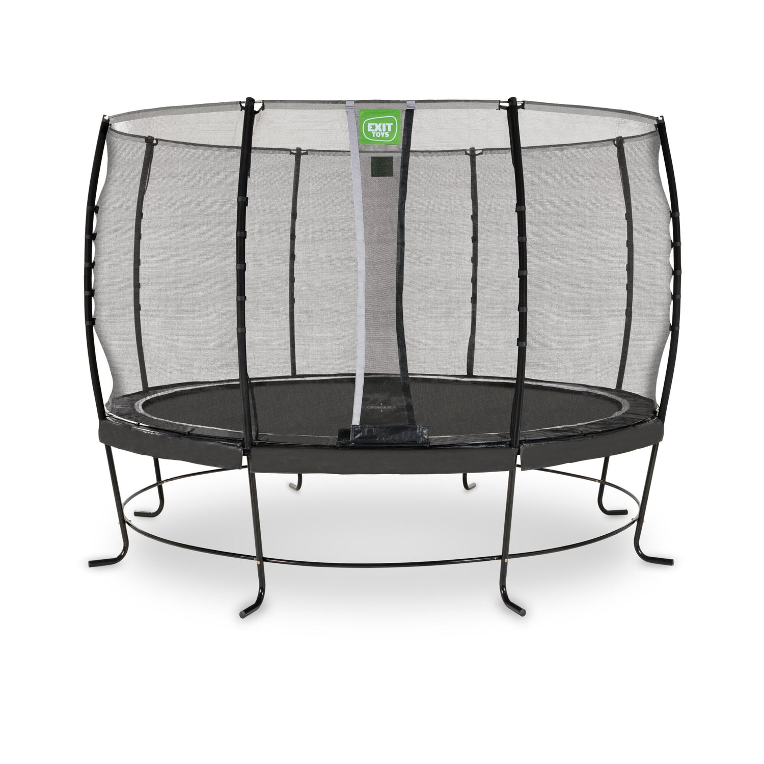Exit Lotus Classic Round Trampoline with Safety Net - 12 Ft (Black)