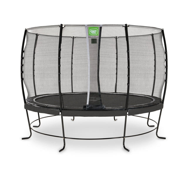 Exit Lotus Classic Round Trampoline with Safety Net - 12 Ft (Black)