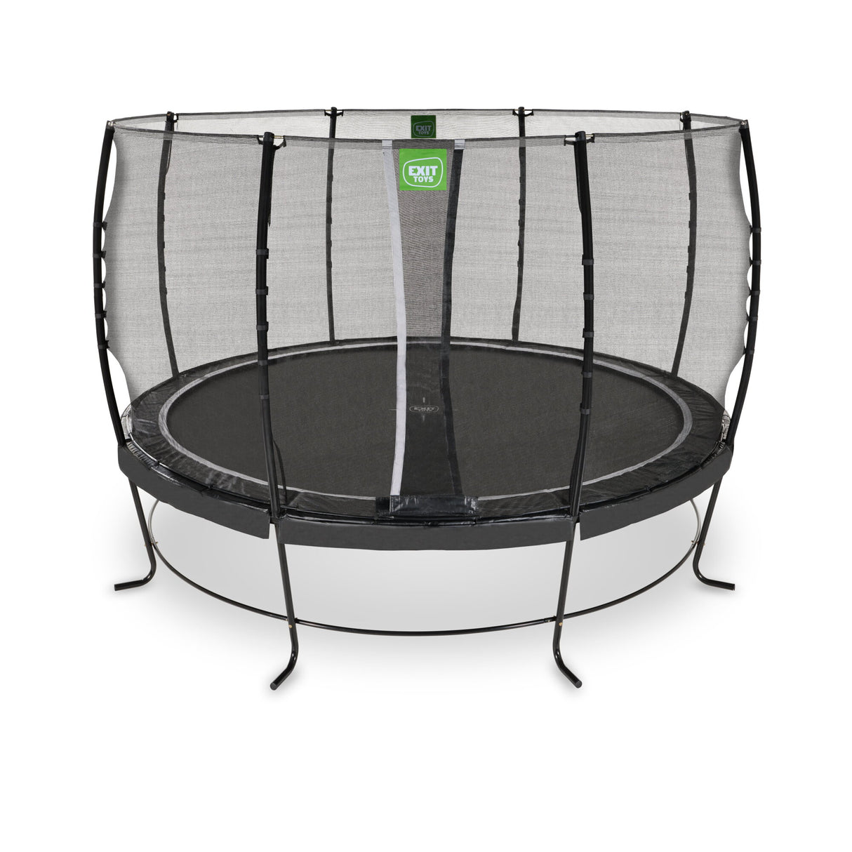 Exit Lotus Classic Round Trampoline with Safety Net - 12 Ft (Black)