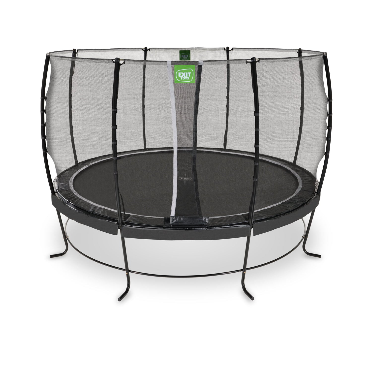 Exit Lotus Classic Round Trampoline with Safety Net - 12 Ft (Black)