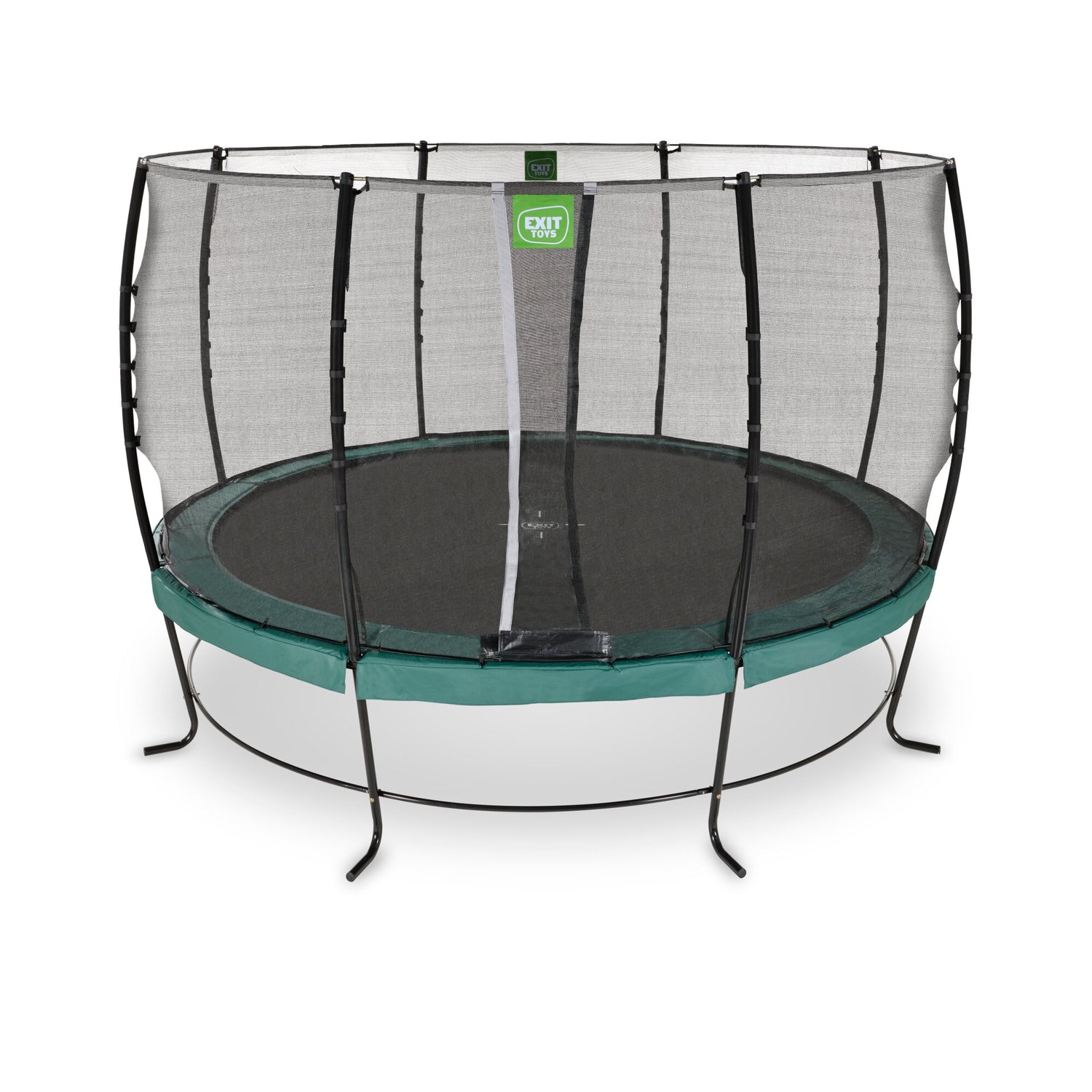 Exit Lotus Classic Round Trampoline with Safety Net - 12 Ft (Green)