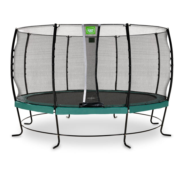 Exit Lotus Classic Round Trampoline with Safety Net - 14 Ft (Green)