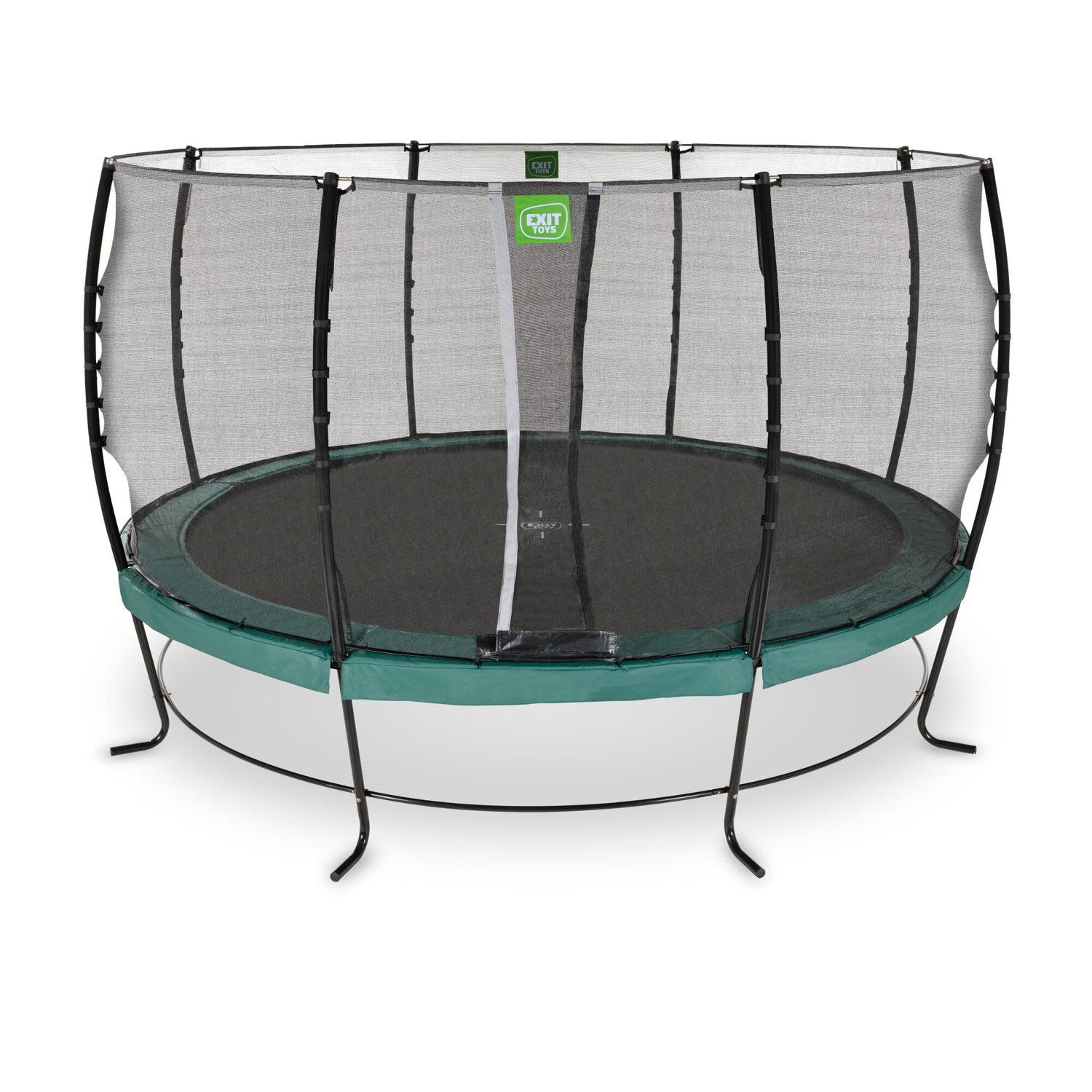 Exit Lotus Classic Round Trampoline with Safety Net - 14 Ft (Green)