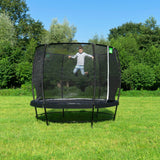 Exit Lotus Classic Round Trampoline with Safety Net in the garden 