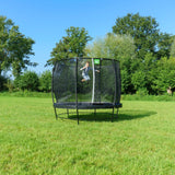 Exit Lotus Classic Round Trampoline with Safety Net in the garden 
