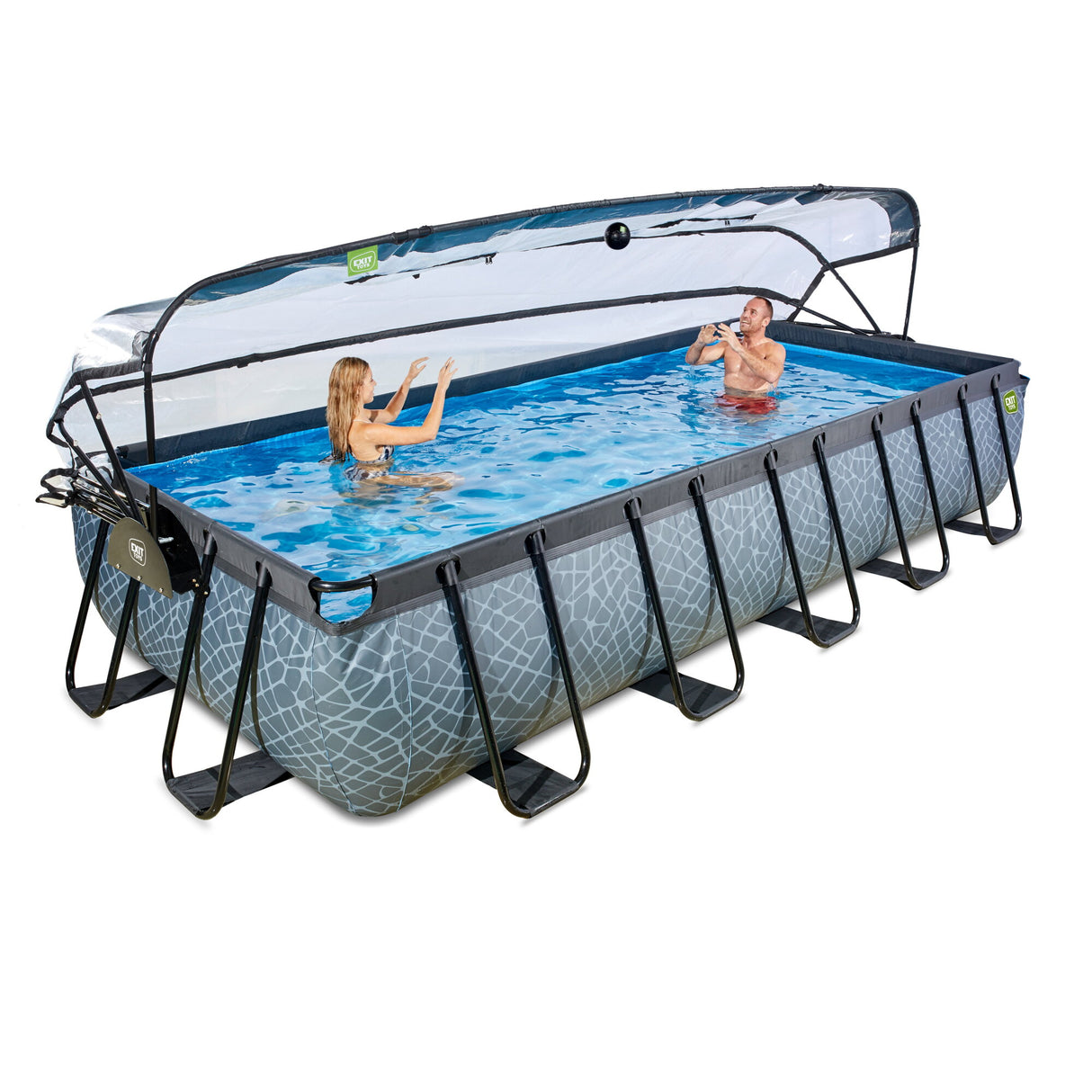 Exit Stone Rectangular Pool Volleyball